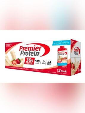 Premier Protein Strawberries & Cream Protein Shake - (12 pack)
